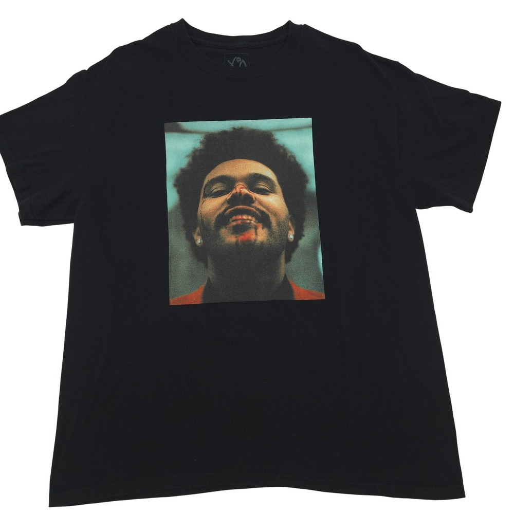XO The Weeknd Mens After Hours Graphic T-Shirt Large